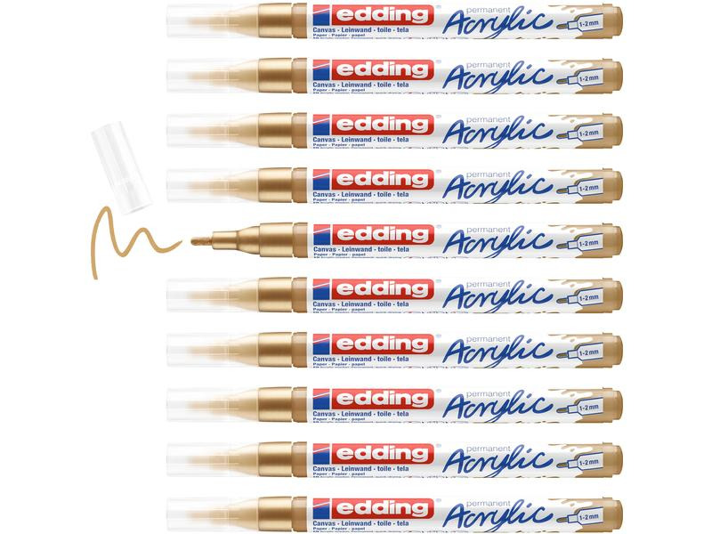 edding Acrylmarker 5300 Fein, Gold