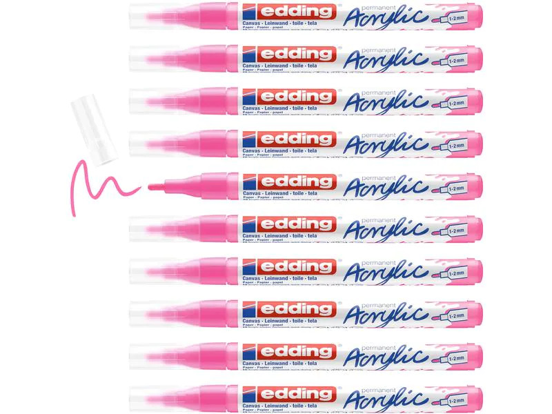 edding Acrylmarker 5300 Fein, Neonpink
