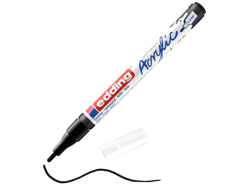 edding Acrylmarker 5300 Fein, Schwarz