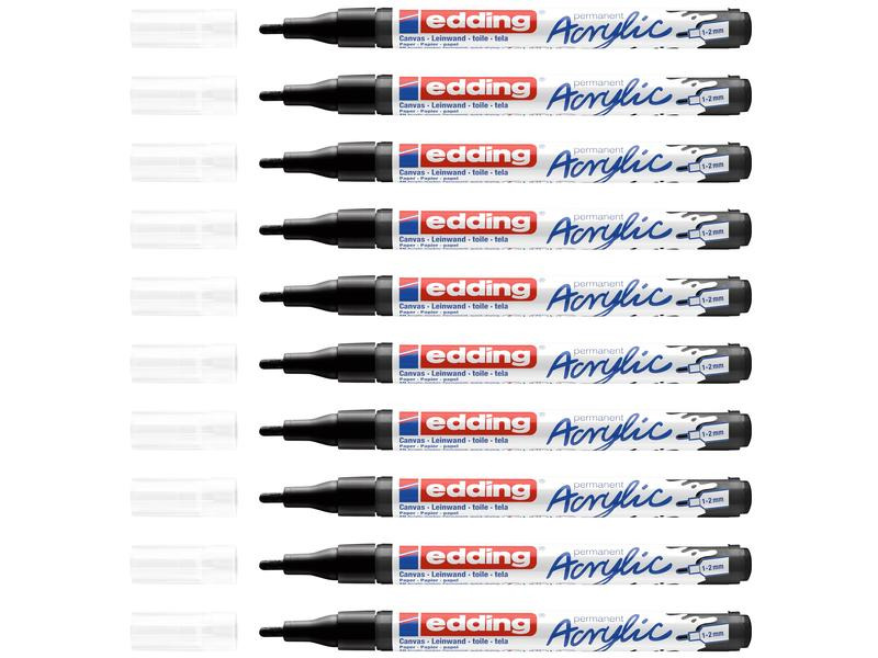 edding Acrylmarker 5300 Fein, Schwarz