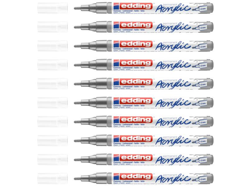 edding Acrylmarker 5300 Fein, Silber