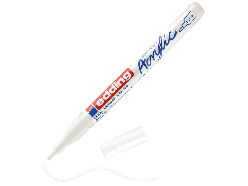 edding Acrylmarker 5300 Fein, Weiss