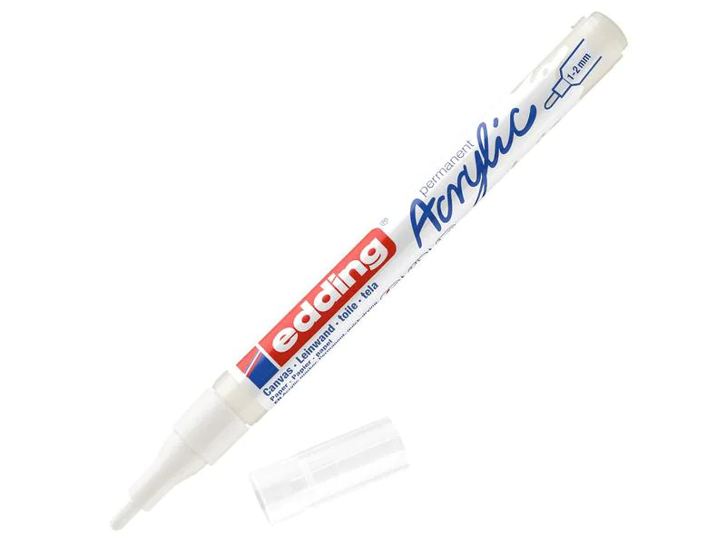 edding Acrylmarker 5300 Fein, Weiss