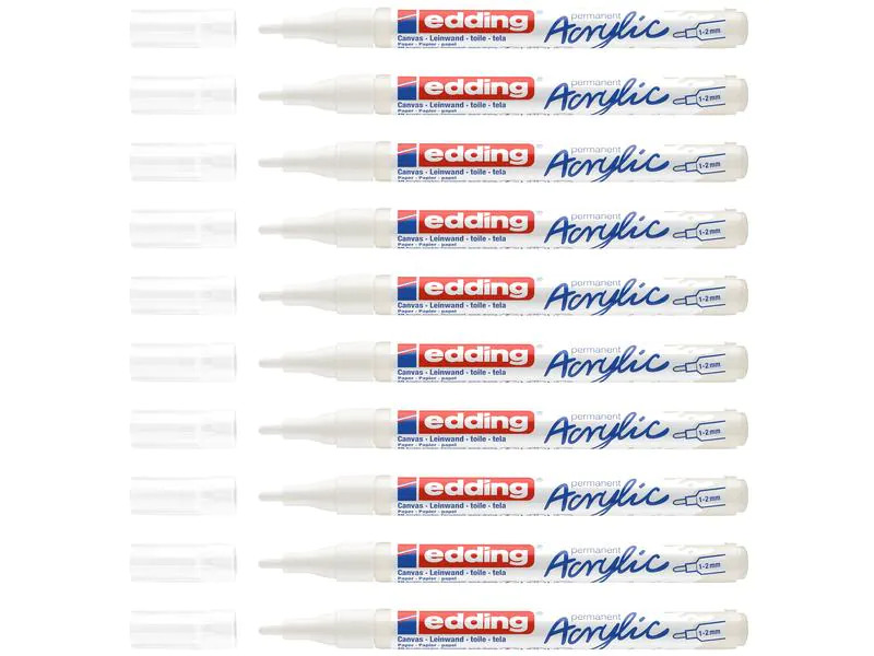 edding Acrylmarker 5300 Fein, Weiss