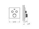 GROHE Thermostat Grohtherm SmartControl 43 mm, Chrom