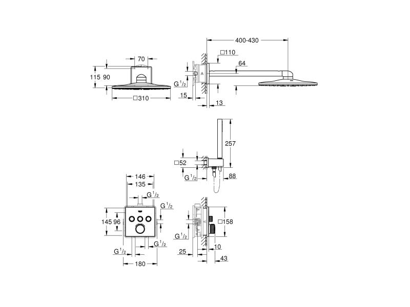 GROHE Duschsystem Grohtherm SmartControl