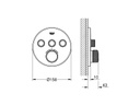 GROHE Thermostat Grohtherm SmartControl 43 mm, Chrom