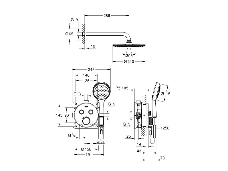 GROHE Duschsystem Grohtherm SmartControl