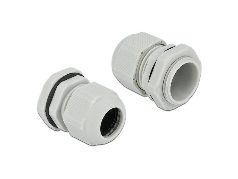 Delock Kabelverschraubung PG19, 28 mm 10 Stück, grau