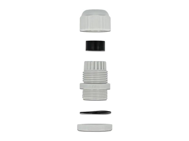 Delock Kabelverschraubung PG7, 15 mm 10 Stück, grau