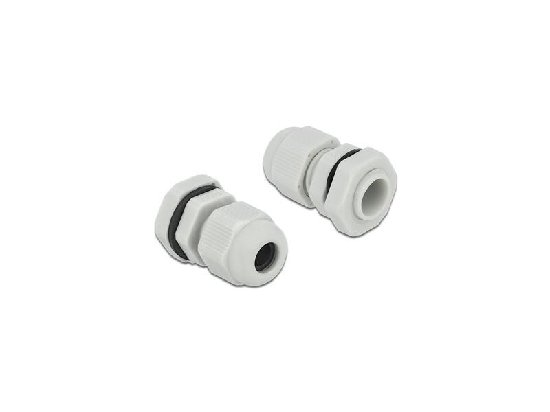 Delock Kabelverschraubung PG7, 15 mm 10 Stück, grau