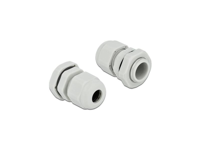 Delock Kabelverschraubung PG9, 19 mm 10 Stück, grau