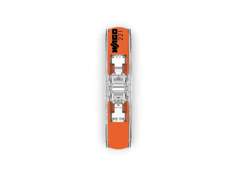WAGO Durchgangsklemme mit Hebel, 0.14 - 4 mm², 2-fach, 60 Stück