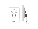 GROHE Thermostat Grohtherm SmartControl 43 mm, Weiss