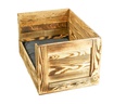Holz Zollhaus Katzenbett Vintage geflammt, 59 x 40 x 33 cm