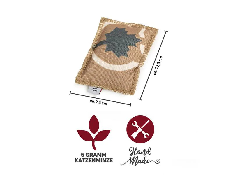 CanadianCat Katzen-Spielzeug Spielkissen Love, Braun