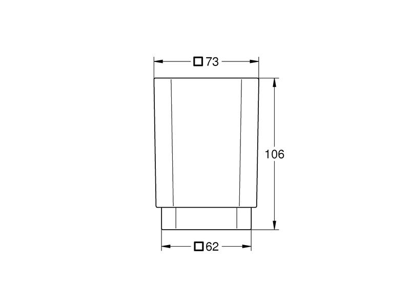 GROHE Zahnputzbecher Selection Cube Weiss matt