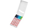 edding Permanent-Marker 3000 5 Stück, Grün/Gelb/Blau/Rot