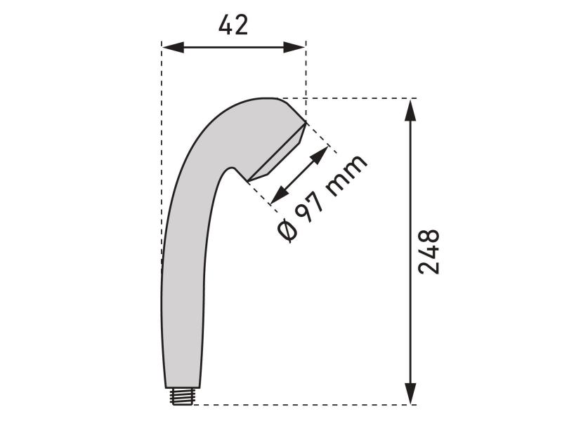 Diaqua Handbrause Monoton 1 Strahlart