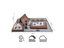 CanadianCat Katzen-Spielzeug Activity Teppich Coleen, 90 x 110 x 27.5 cm