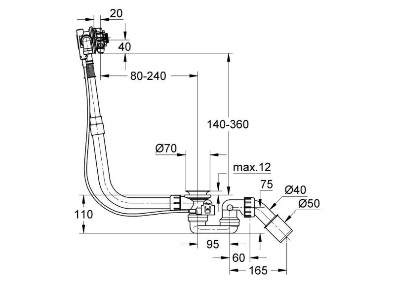 GROHE Wannengarnitur Talentofill 28990000