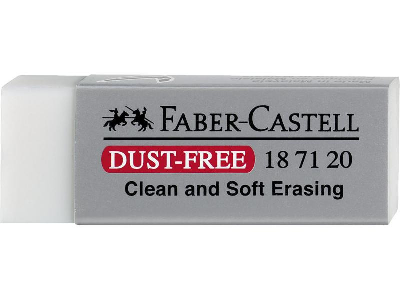 Faber-Castell Radiergummi DUST-FREE Weiss, 1 Stück