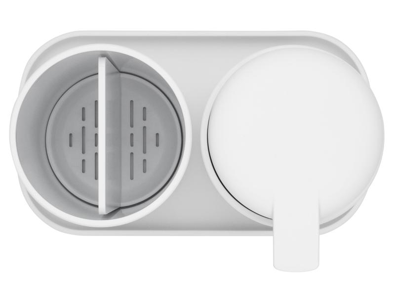 Brabantia Seifenspender-Set mit Zahnputzbecher und Schale Weiss