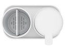 Brabantia Seifenspender-Set mit Zahnputzbecher und Schale Weiss