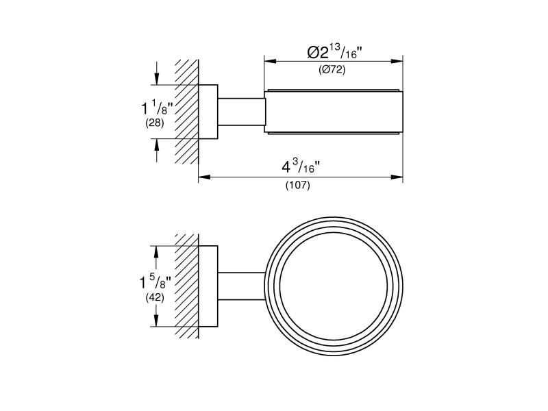 GROHE Glashalter Chrom