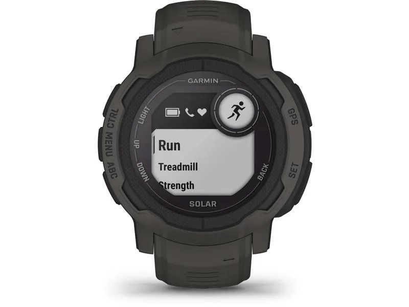 GARMIN Sportuhr Instinct 2 Solar, Anthrazit/Schwarz