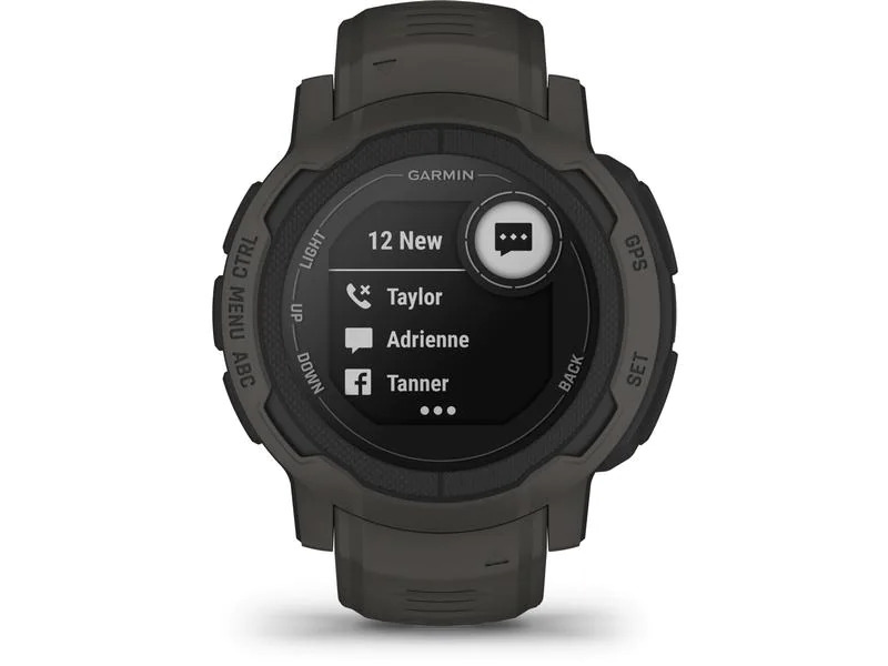 GARMIN Sportuhr Instinct 2, Anthrazit/Schwarz