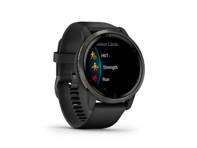 GARMIN Sportuhr Venu 2 Schwarz/Grau