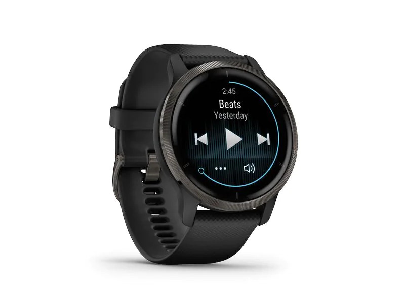 GARMIN Sportuhr Venu 2 Schwarz/Grau