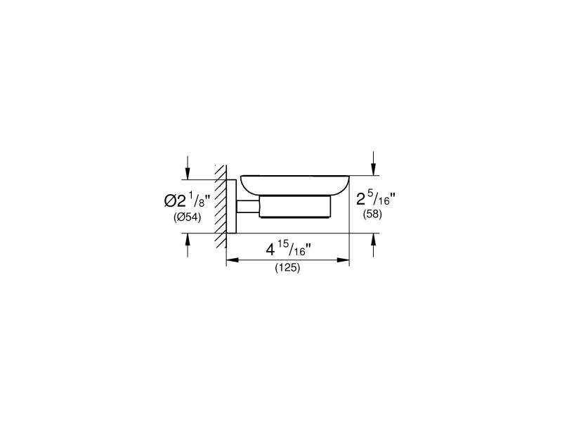 GROHE Glashalter Chrom