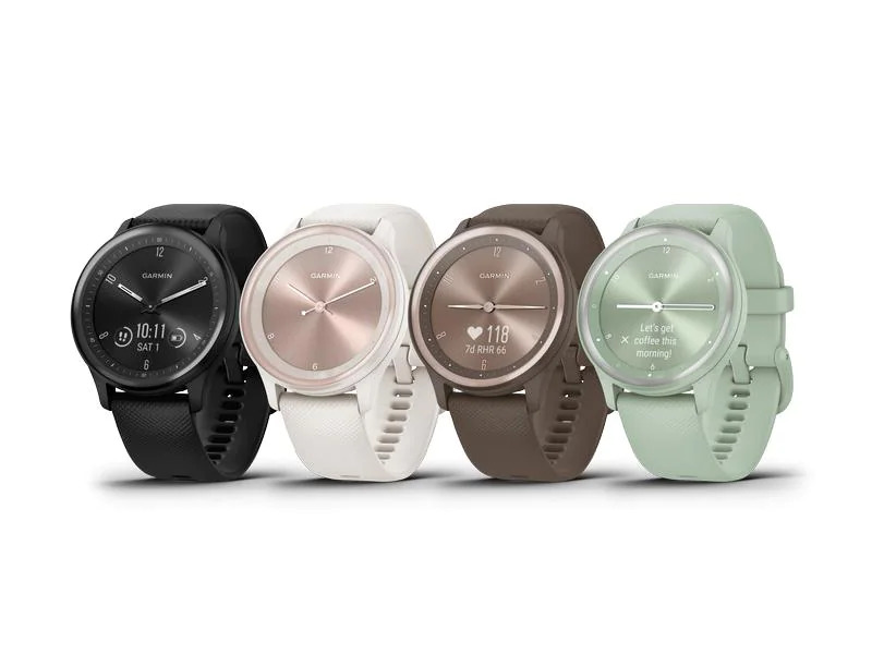 GARMIN Sportuhr Vivomove Sport Mint/Silber