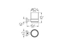 GROHE Glashalter Chrom, inkl. Glas