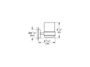 GROHE Glashalter Chrom, inkl. Glas