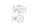 GROHE Glashalter Chrom, inkl. Halter