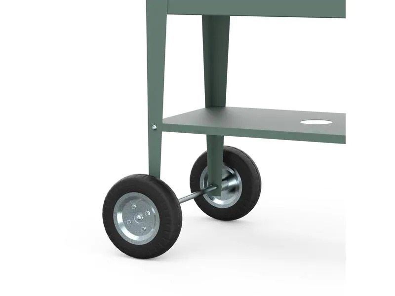 Herstera Hochbeet Urban Garden Trolley, 75 x 35 x 80 cm, Oak Green