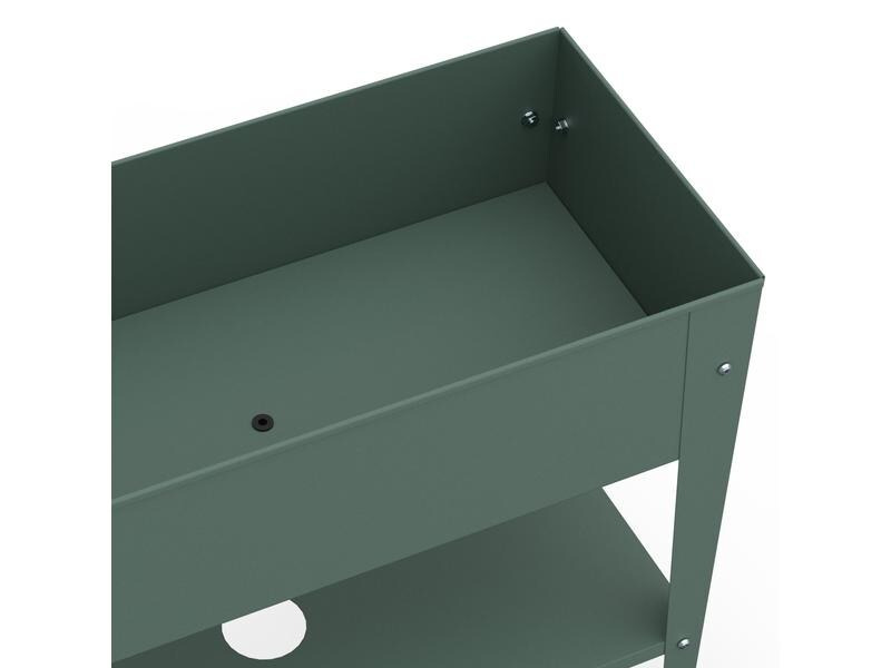 Herstera Hochbeet Urban Garden Trolley, 75 x 35 x 80 cm, Oak Green