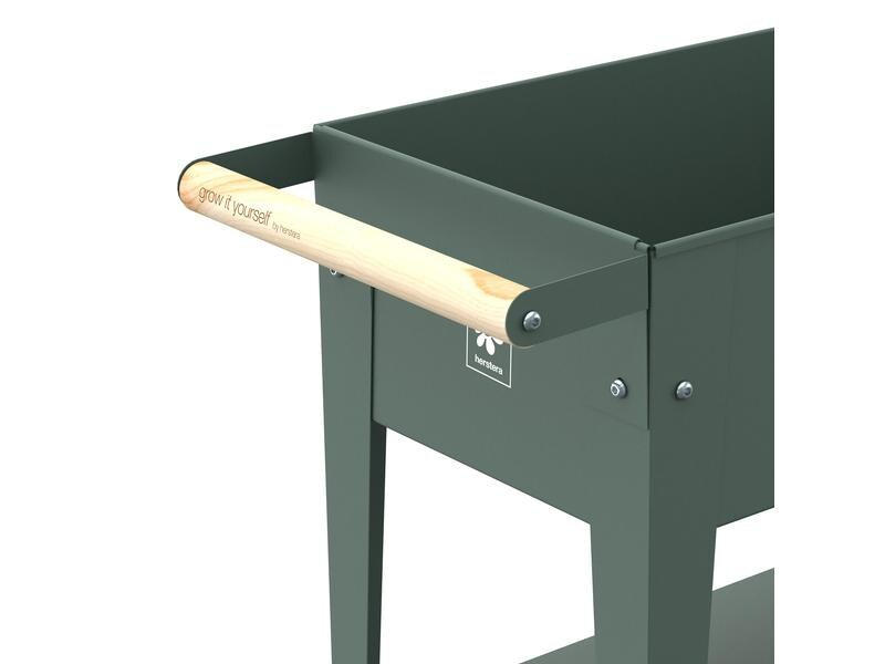 Herstera Hochbeet Urban Garden Trolley, 75 x 35 x 80 cm, Oak Green