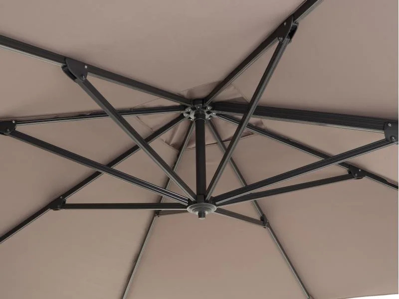 COCON Sonnenschirm TR-031, 300 x 300 cm, hängend, Taupe