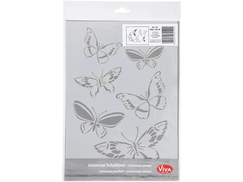 Creativ Company Schablone A4 Schmetterling, 1 Stück