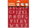 Creativ Company Schablonen Siebdruck Alphabet, 1 Stück