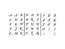 Creativ Company Schriftschablone Buchstaben und Zahlen 3 Blatt