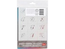 Creativ Company Schriftschablone Buchstaben und Zahlen 3 Blatt