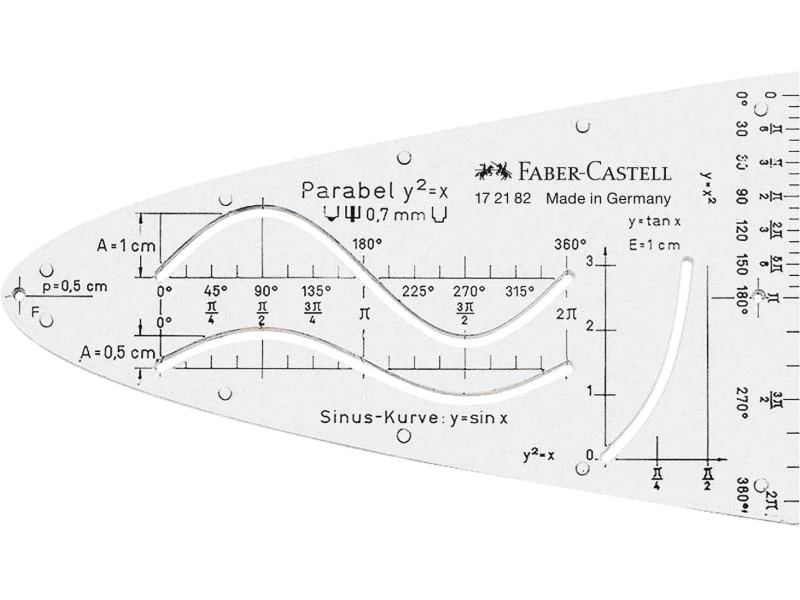 Faber-Castell Schablone Parabelschablone, Schützhülle
