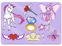 URSUS Schablone Girls 6er Set