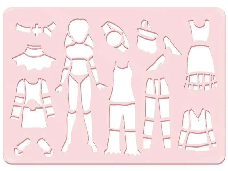 URSUS Schablone Girls 6er Set
