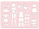 URSUS Schablone Girls 6er Set